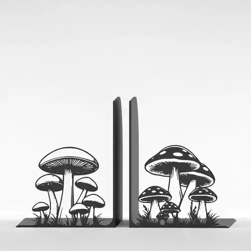 Mushrooms Bookends 3D print model