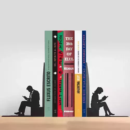 Couple of readers Bookends 3D print model