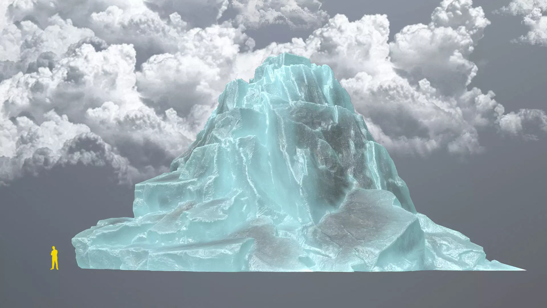 ice rocks Low-poly 3D model