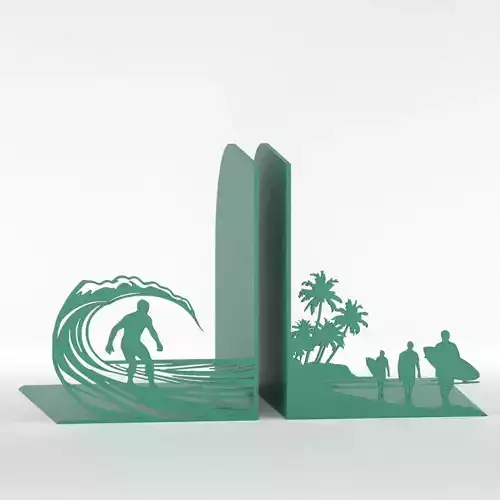 Surf Bookends 3D print model