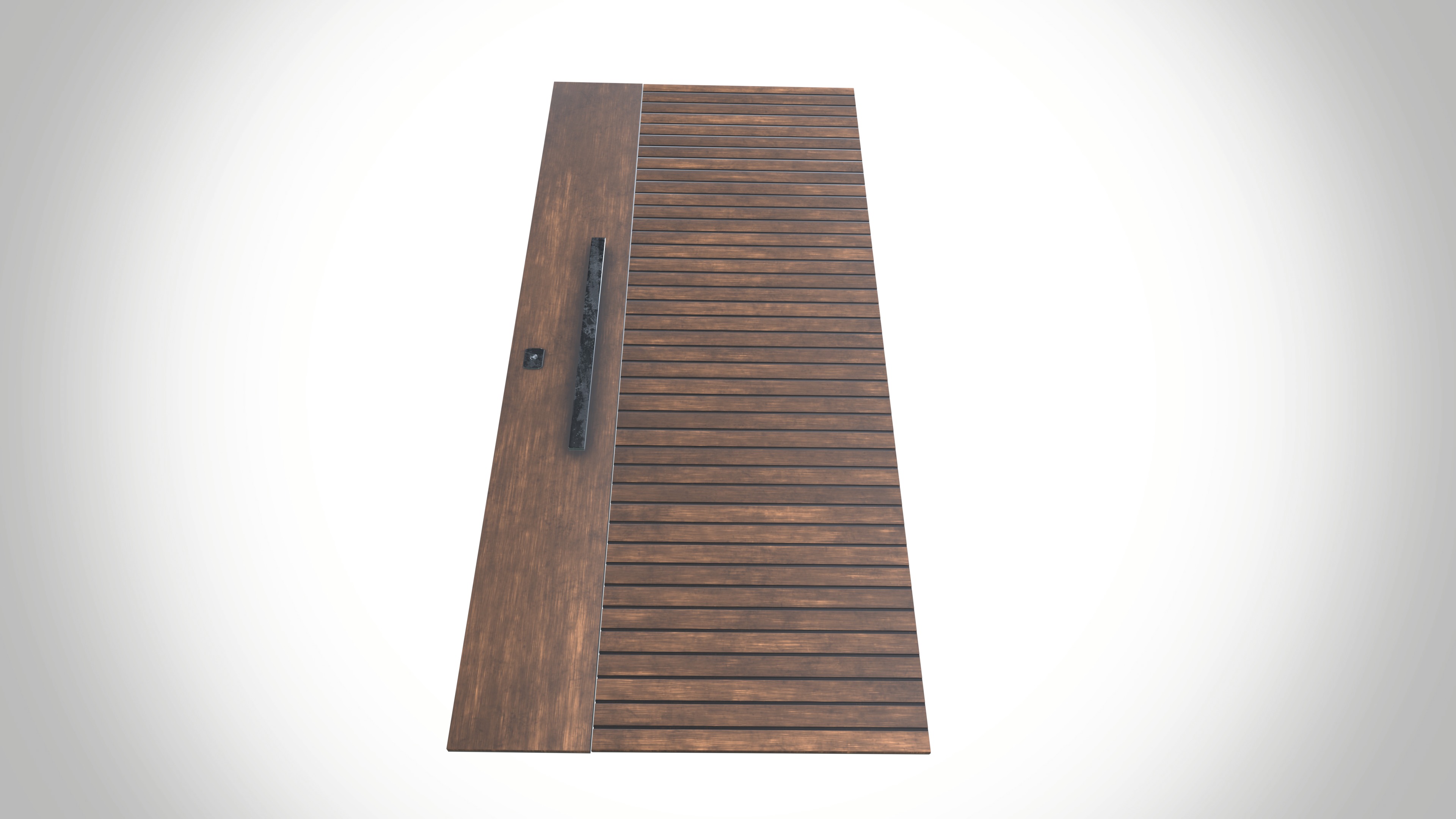 Door 1 Low-poly 3D model_3