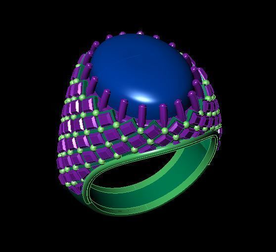 Rings 3D print model_2