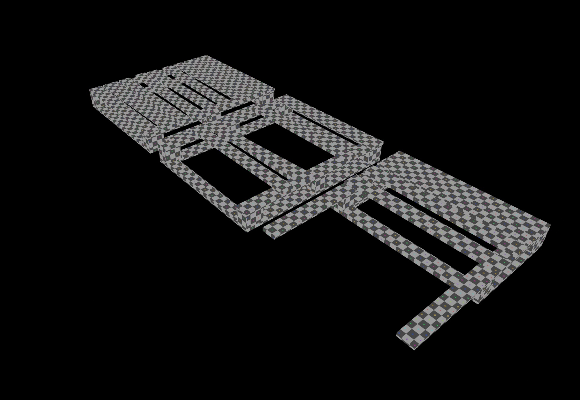 Free Wooden Pallets one full and two broken Free low-poly 3D model_19