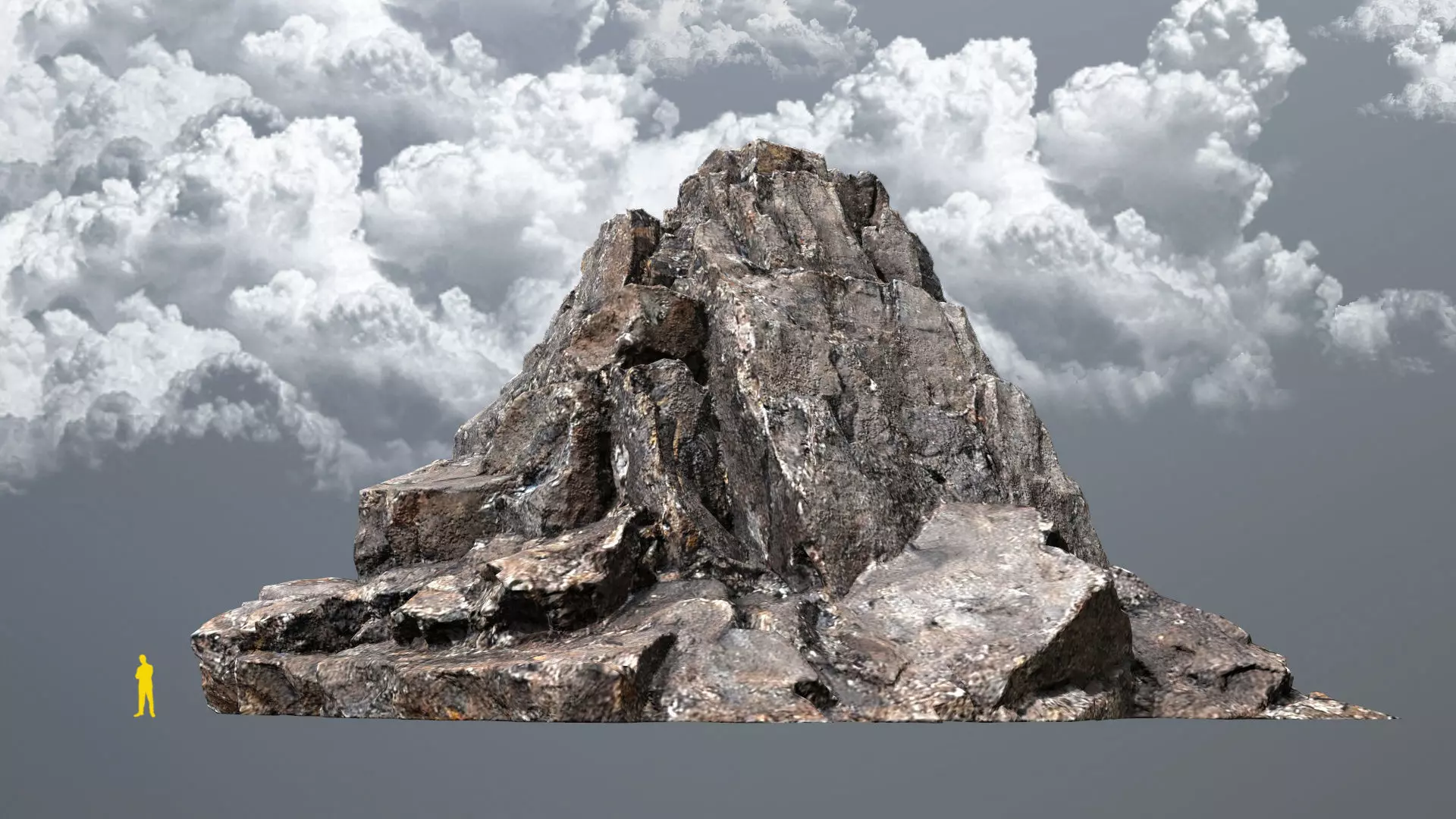 cave rocks Low-poly 3D model
