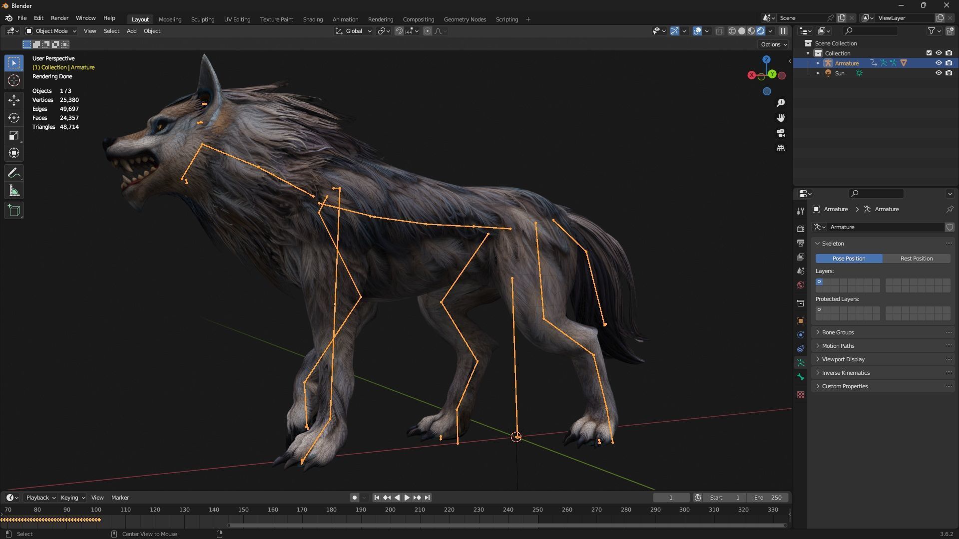 Wolf-B5 Low-poly 3D model_19