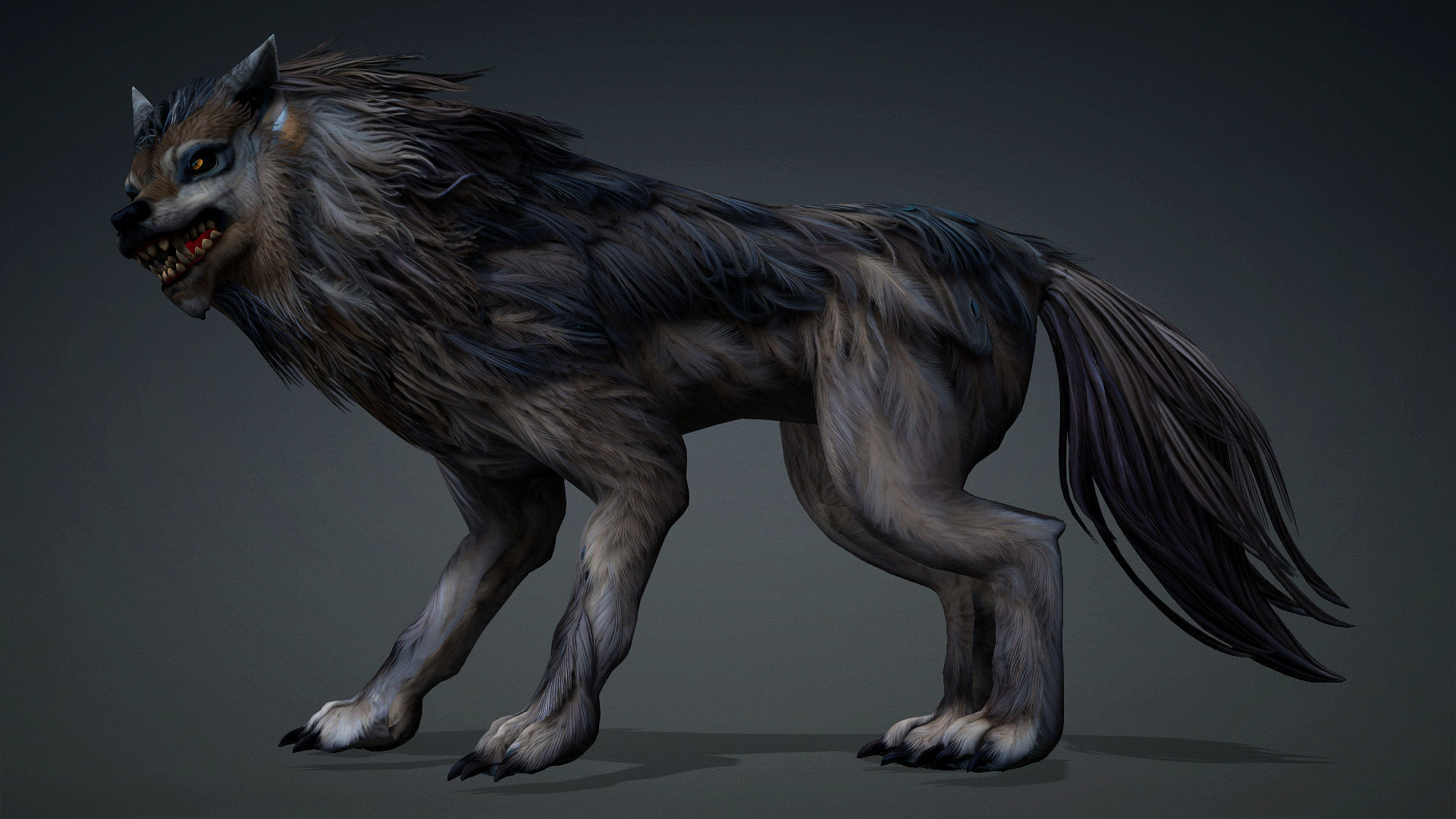 Wolf-B5 Low-poly 3D model_2