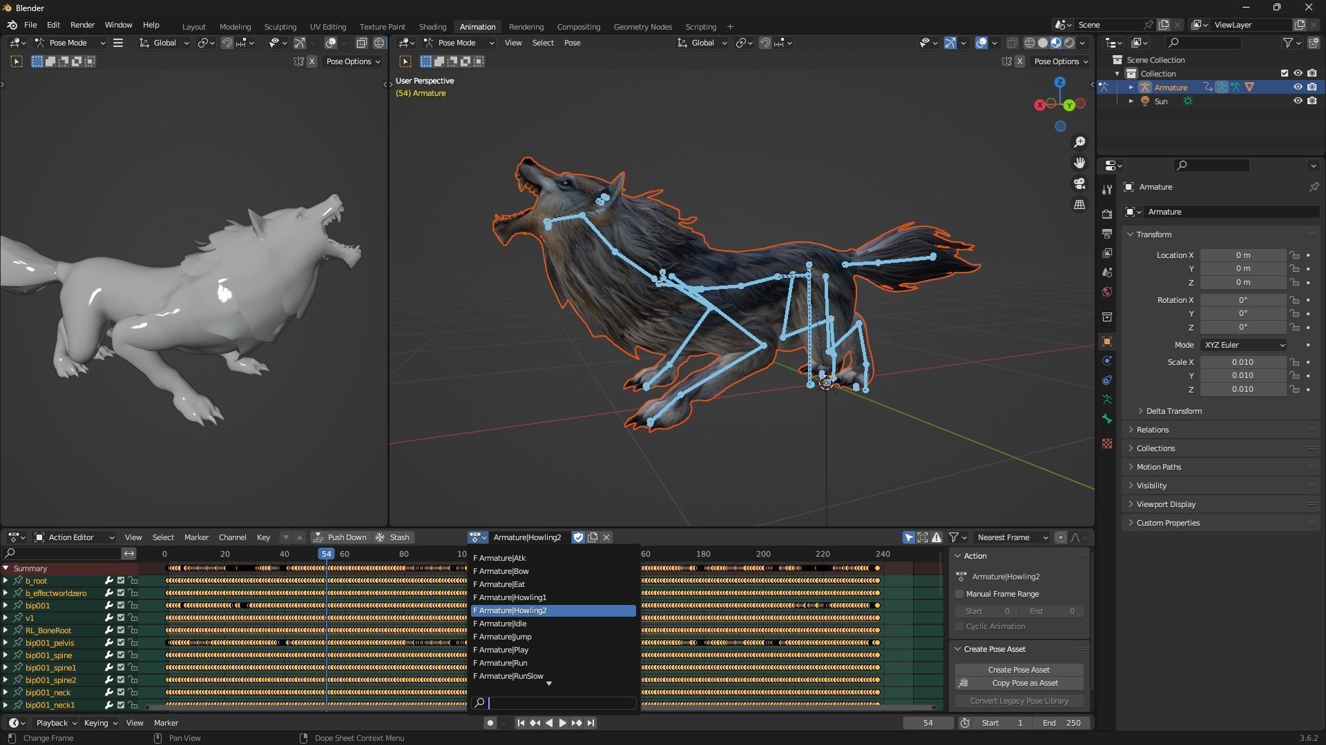 Wolf-B5 Low-poly 3D model_23