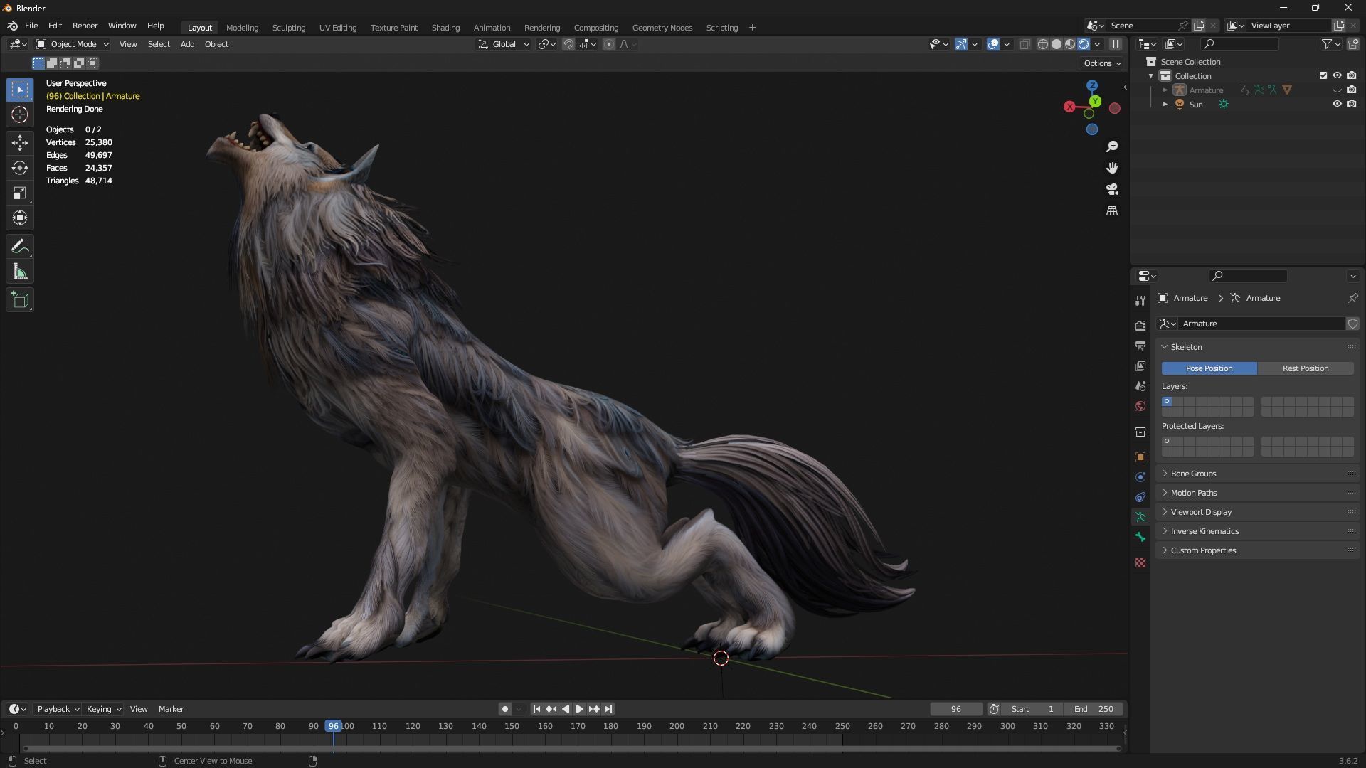 Wolf-B5 Low-poly 3D model_24