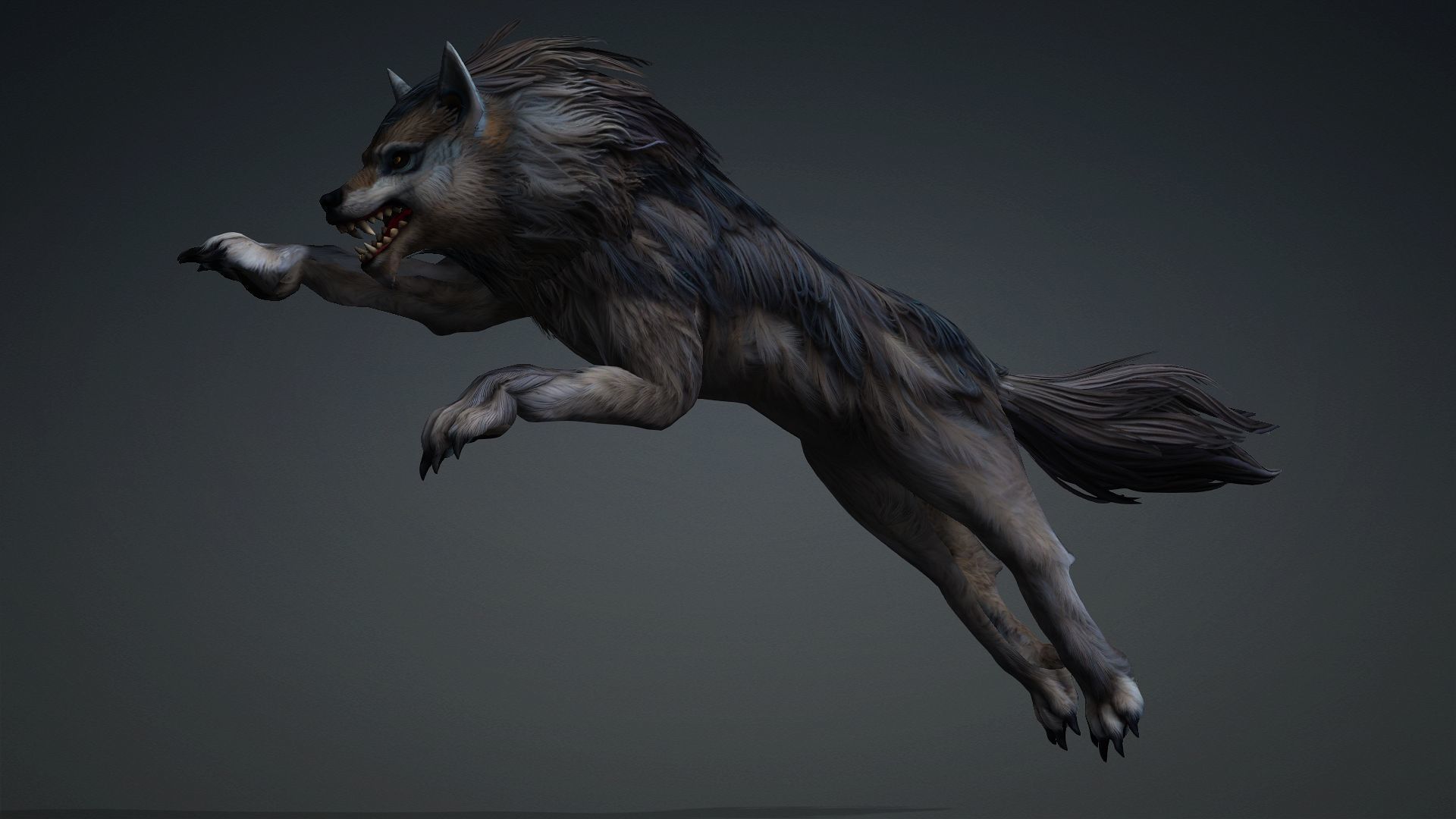 Wolf-B5 Low-poly 3D model_7