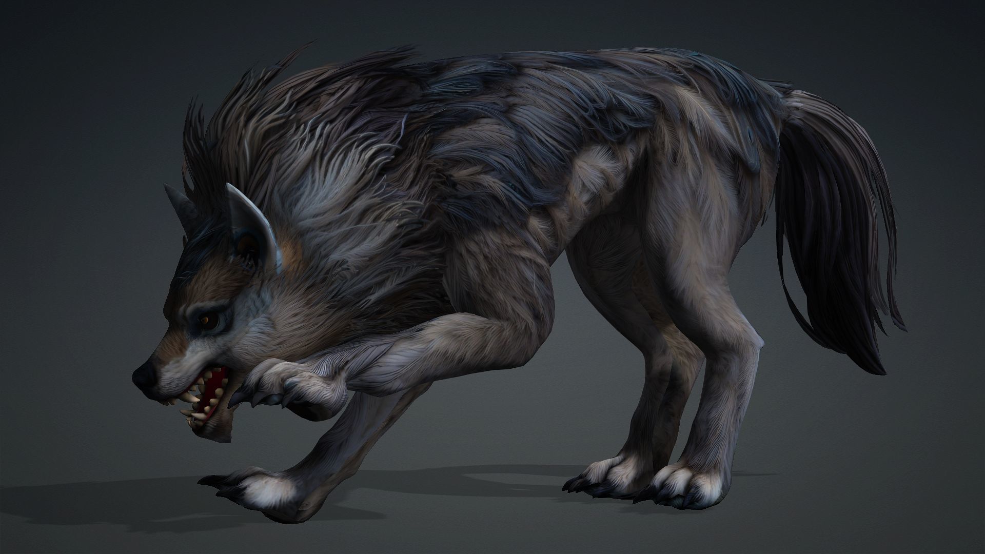 Wolf-B5 Low-poly 3D model_3