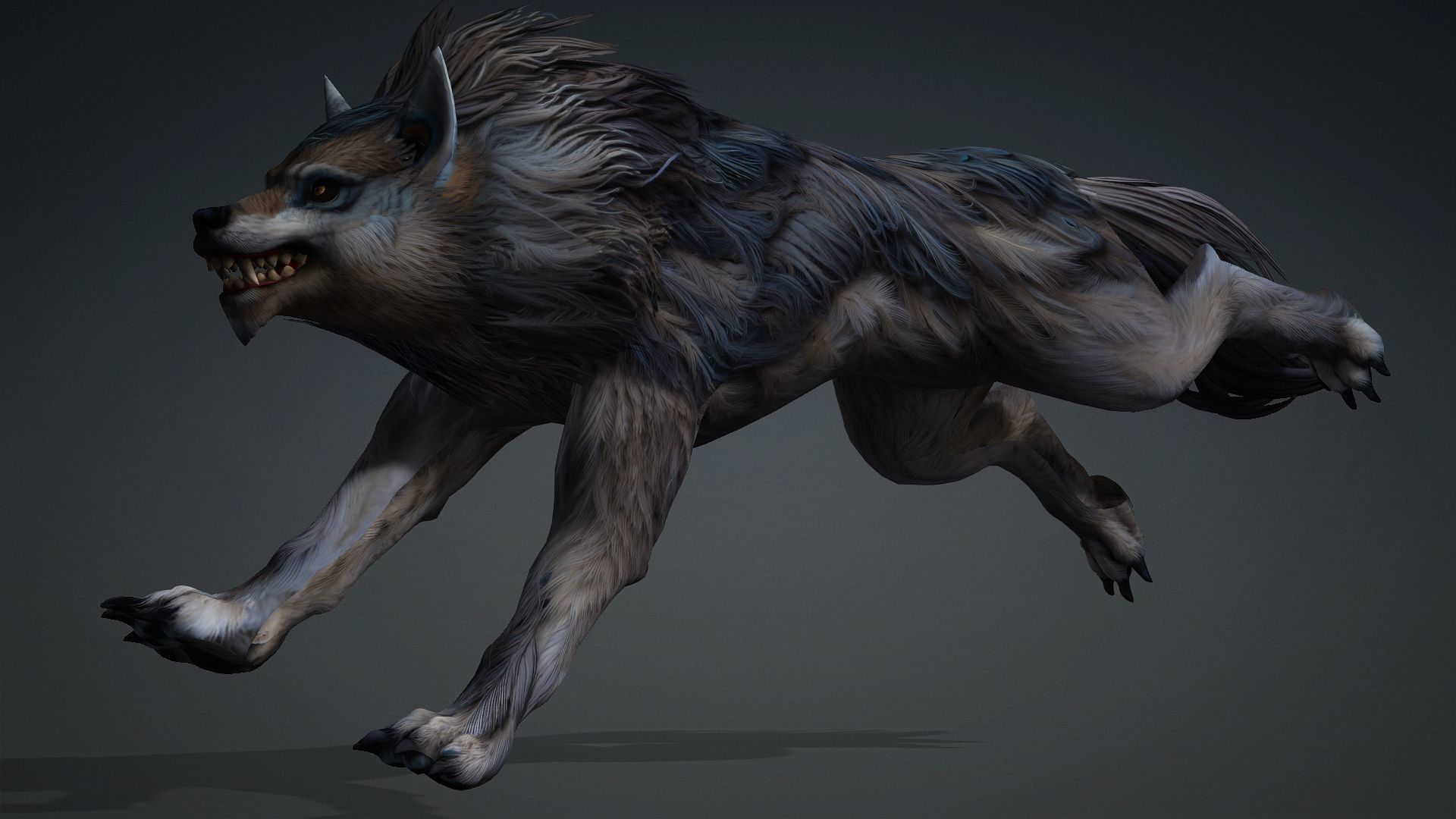 Wolf-B5 Low-poly 3D model_9