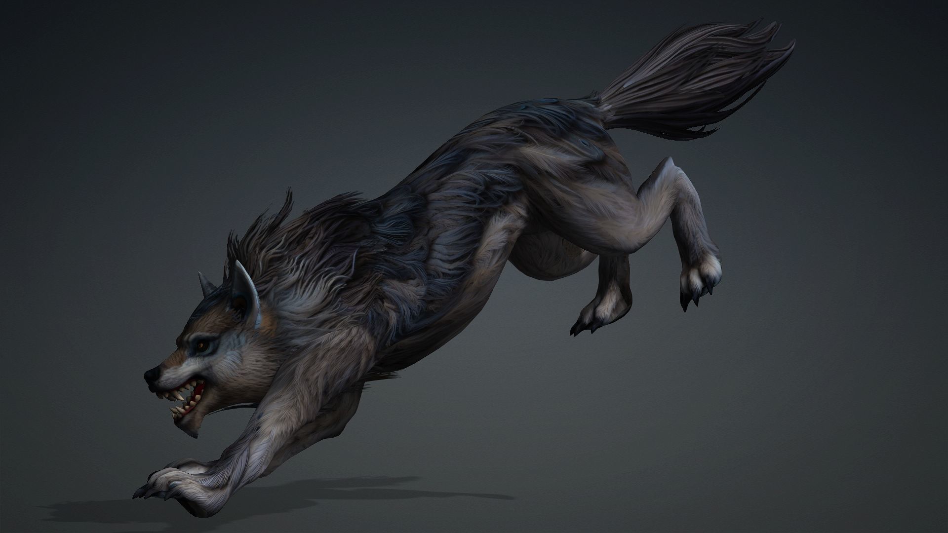 Wolf-B5 Low-poly 3D model_8