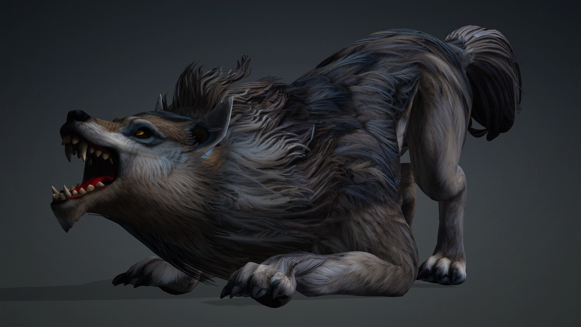 Wolf-B5 Low-poly 3D model_4