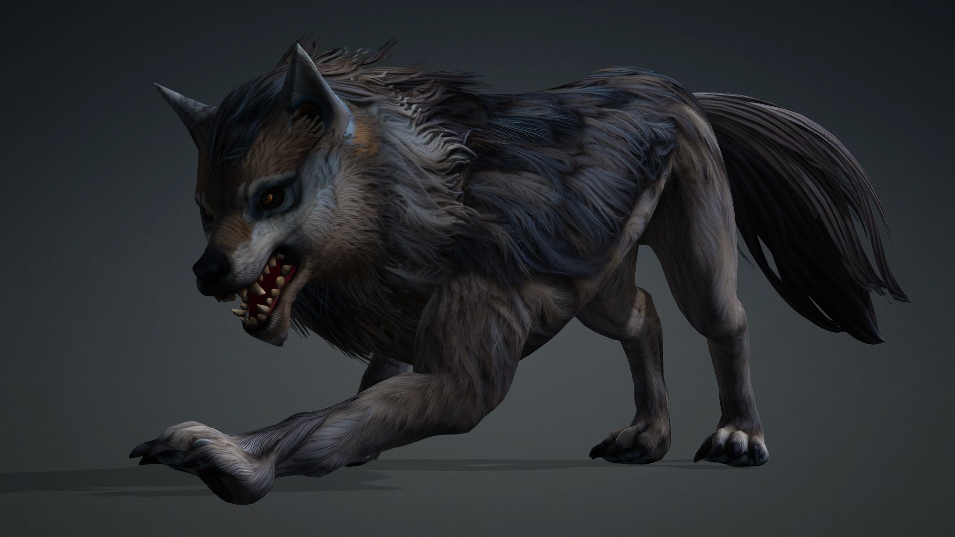 Wolf-B5 Low-poly 3D model_16