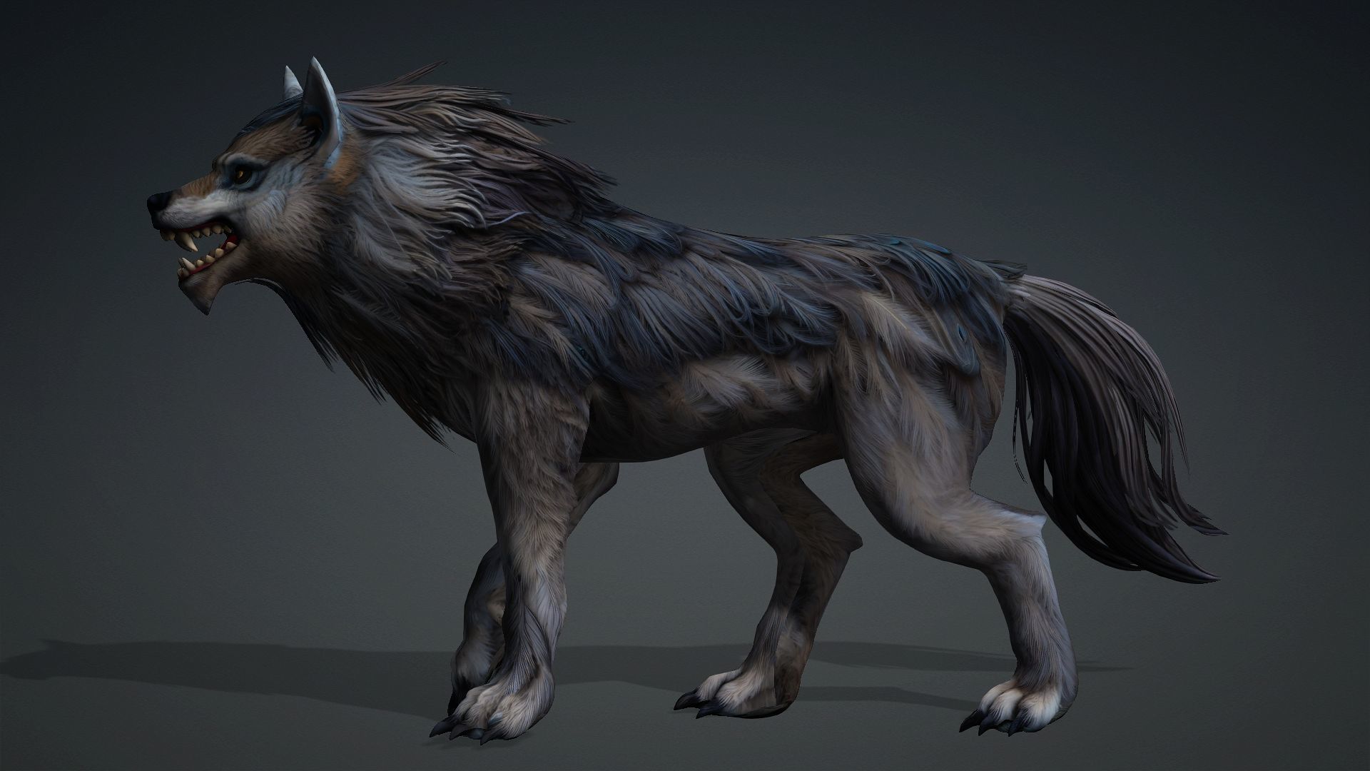 Wolf-B5 Low-poly 3D model_11