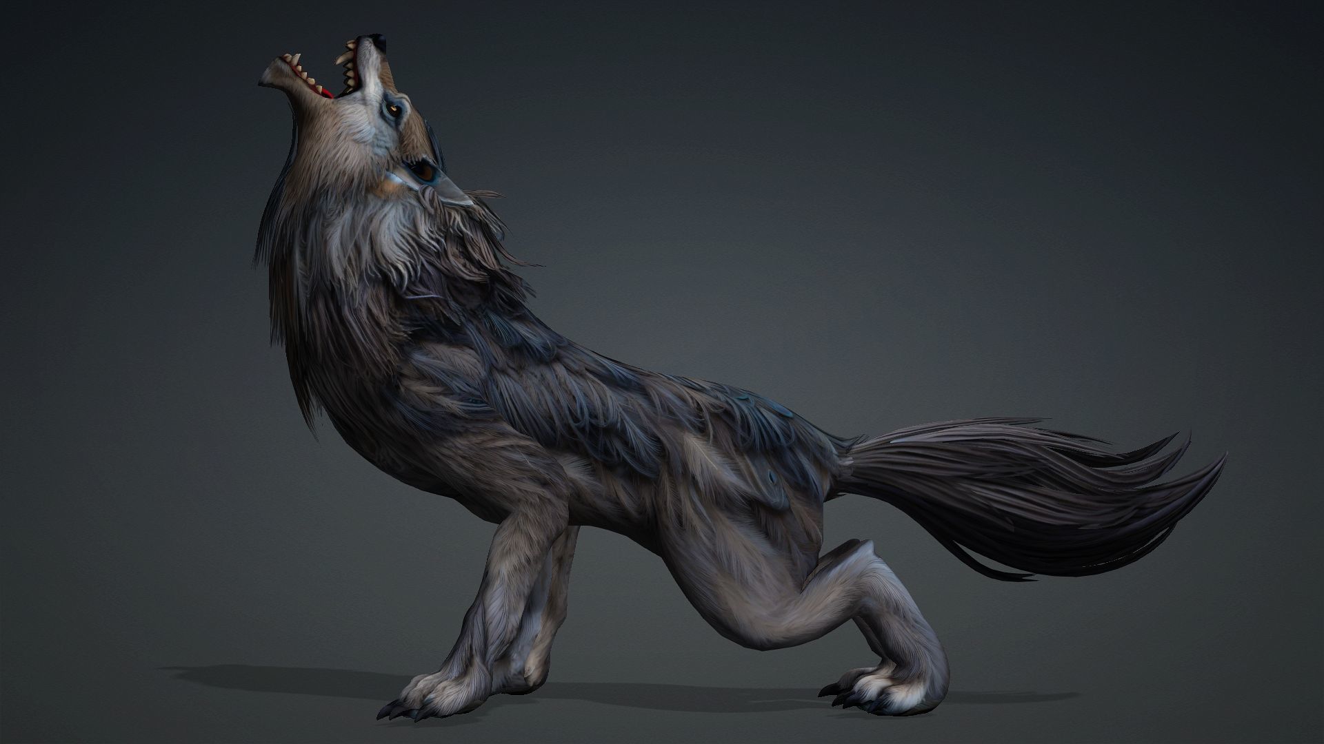 Wolf-B5 Low-poly 3D model_6