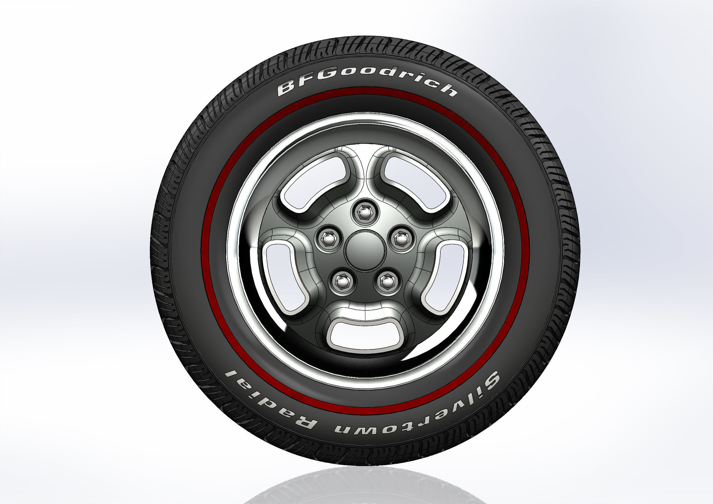 Wheels Kelsey-Hayes W23 recall for scale model 3D print model_8