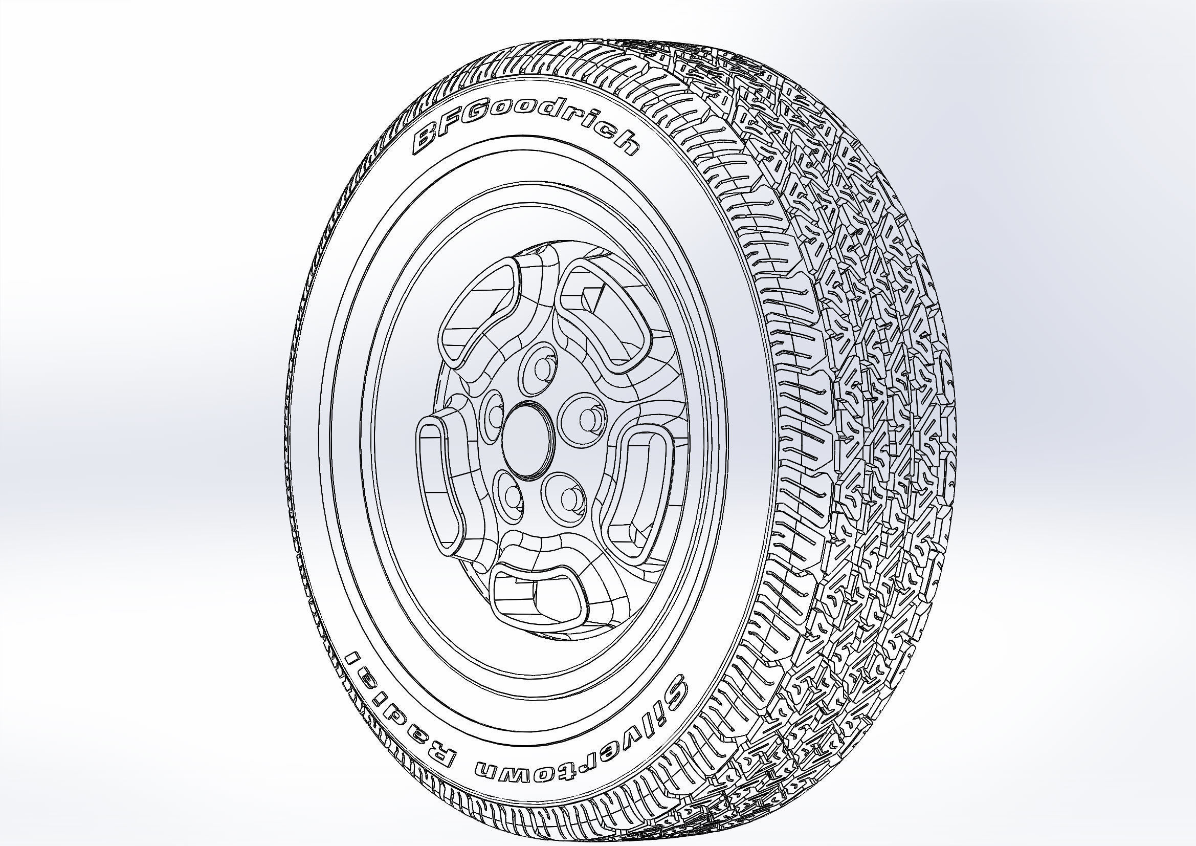 Wheels Kelsey-Hayes W23 recall for scale model 3D print model_2
