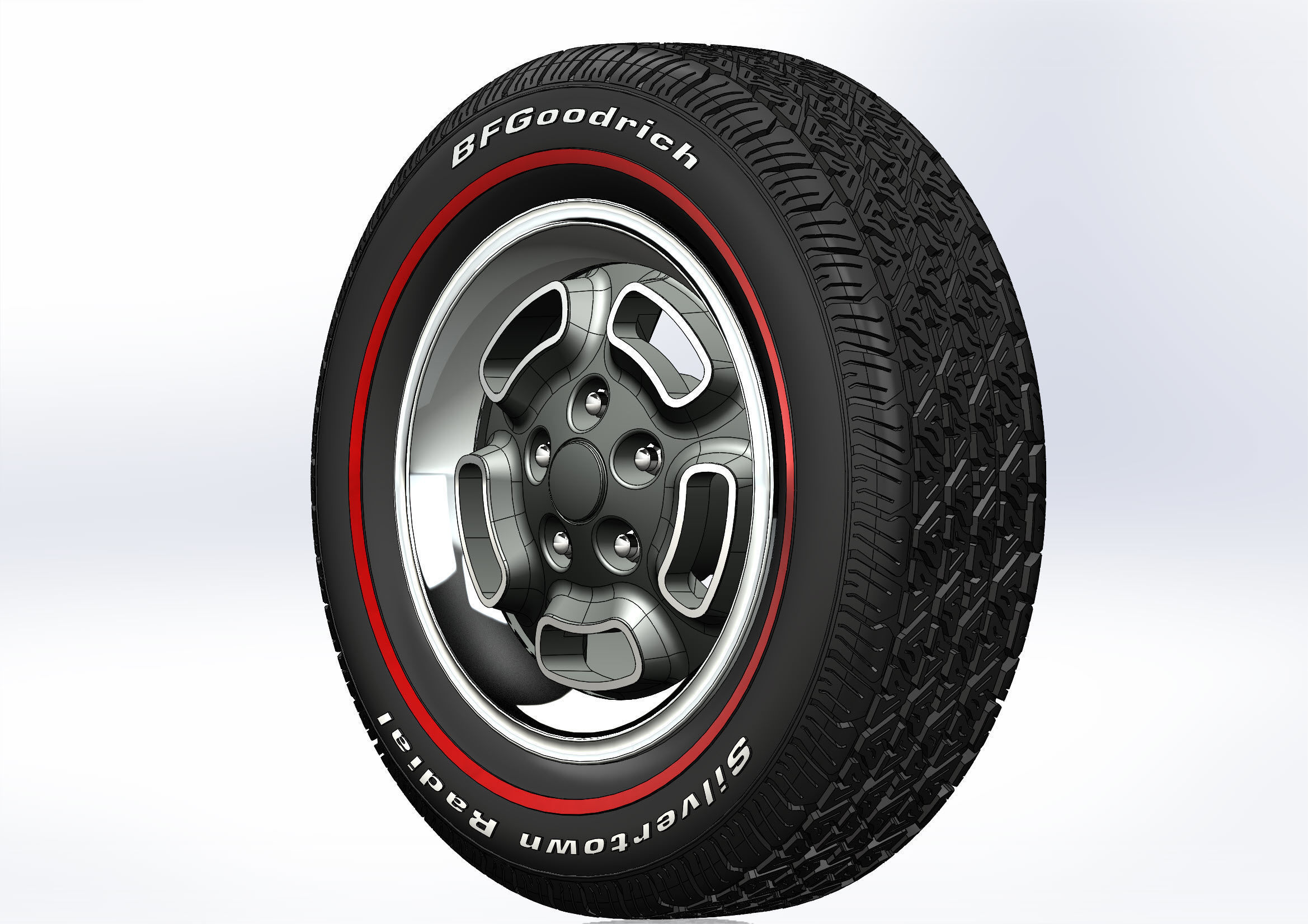 Wheels Kelsey-Hayes W23 recall for scale model 3D print model_1
