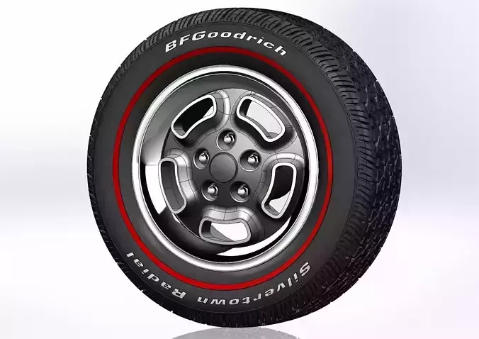 Wheels Kelsey-Hayes W23 recall for scale model 3D print model