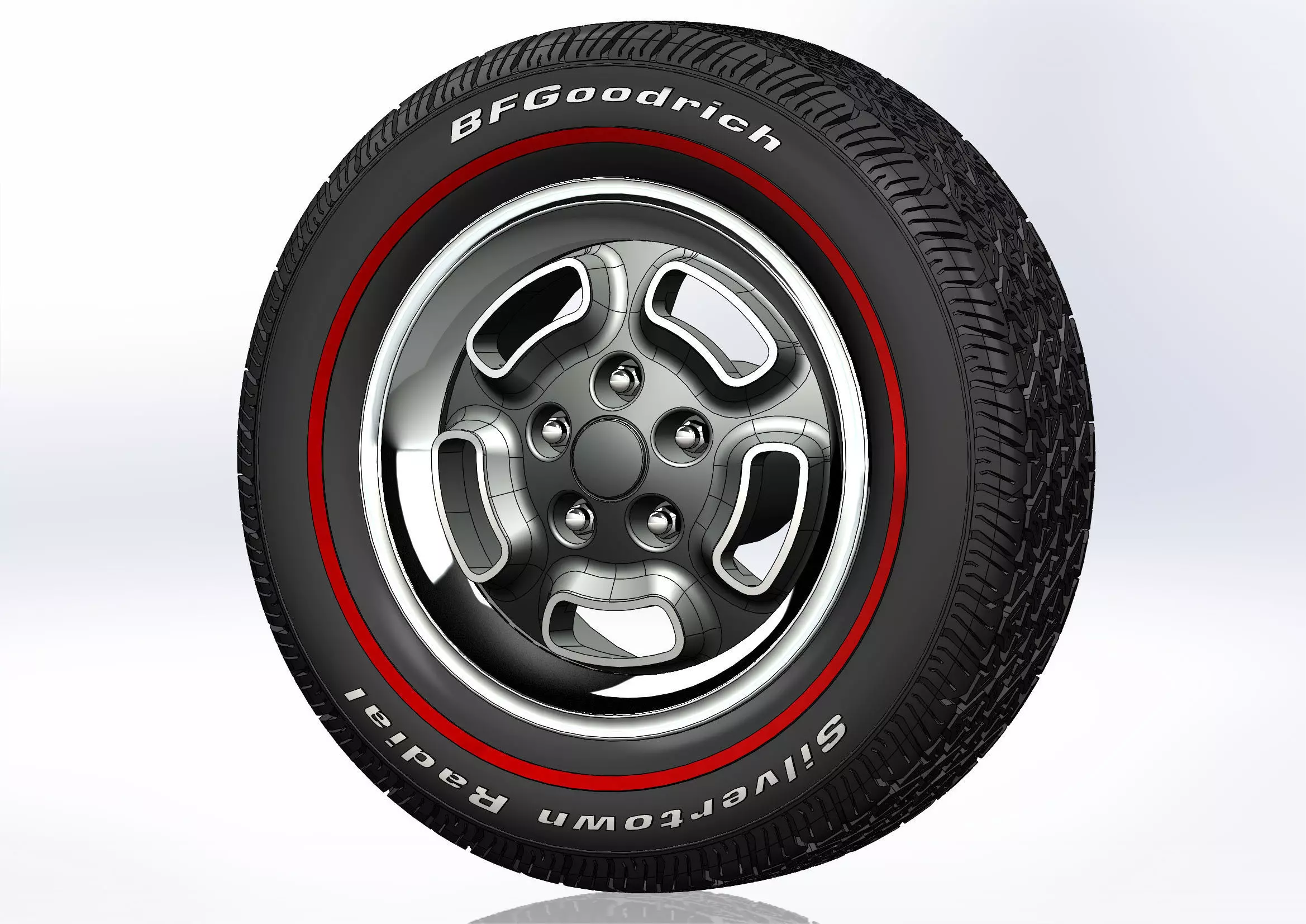Wheels Kelsey-Hayes W23 recall for scale model 3D print model_0