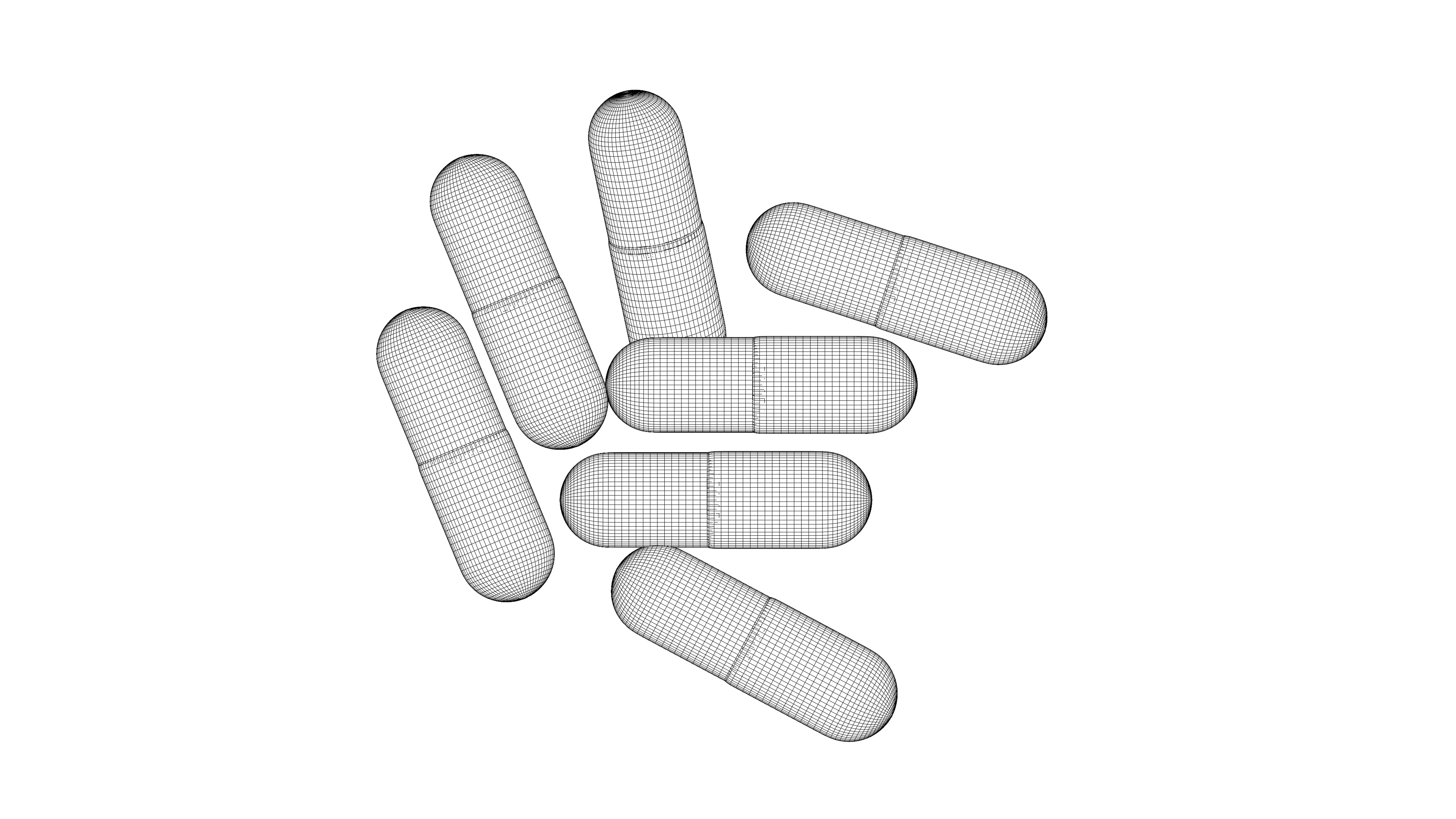 The Pills Green and White Color 3D model_6