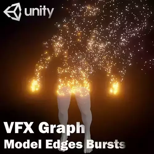 Unity VFX Graph - Model Edges Bursts 3D model Unity VFX Graph - Model Edges Bursts 3D model