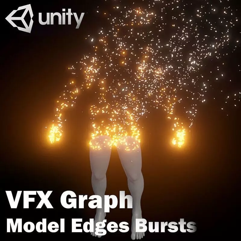 Unity VFX Graph - Model Edges Bursts 3D model_0