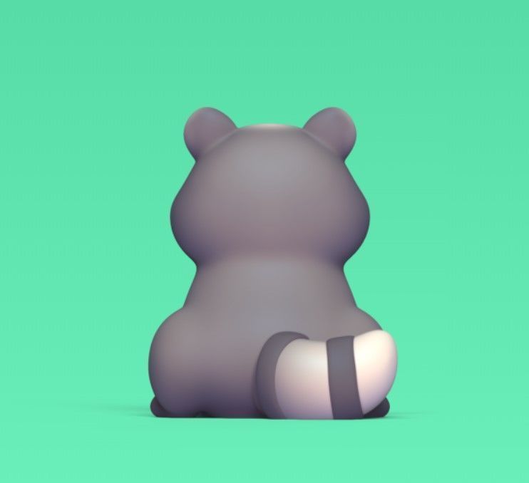 Cartoon Badger 3D print model_4
