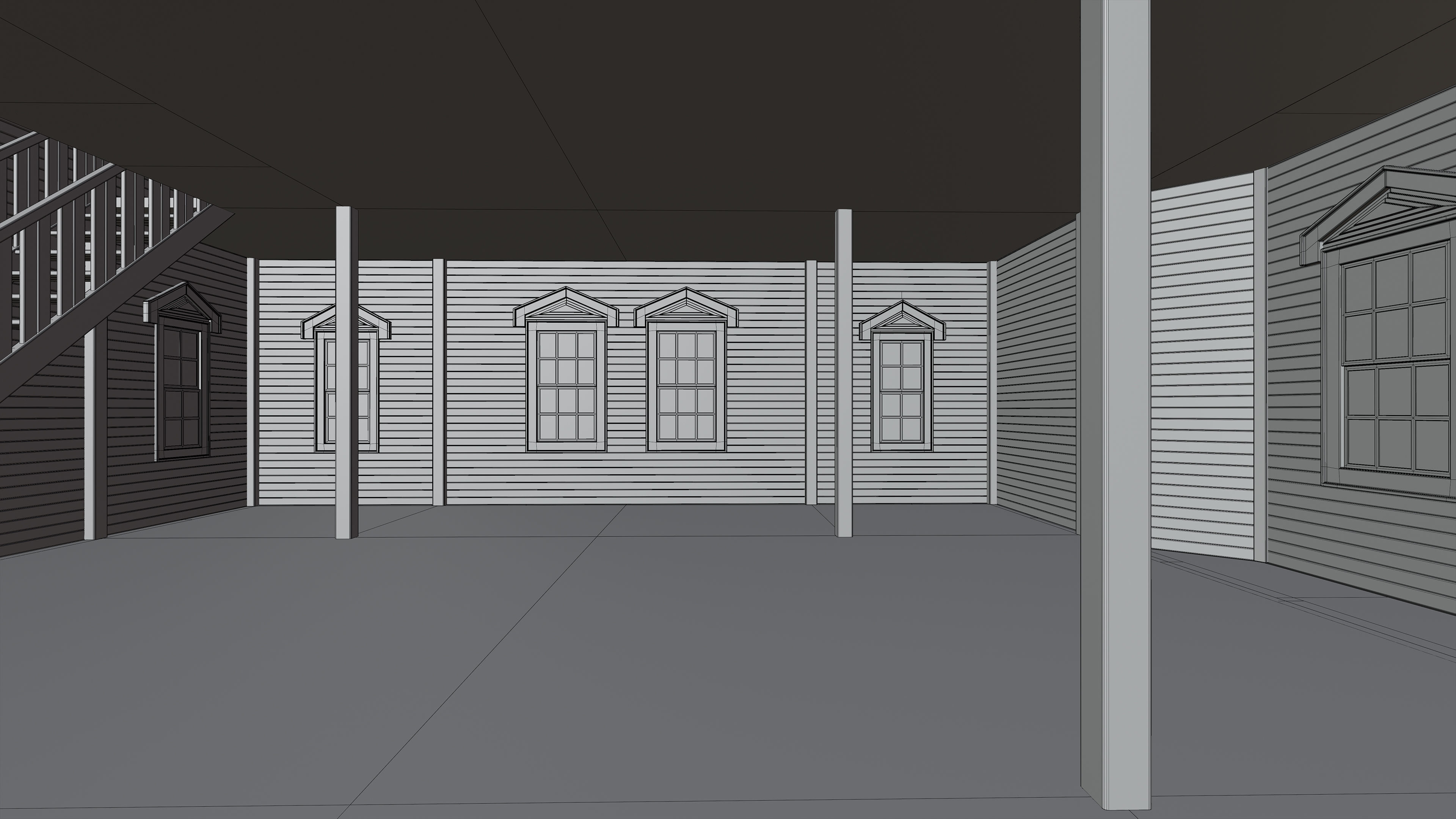 Old Abandoned House 2 3D model_16