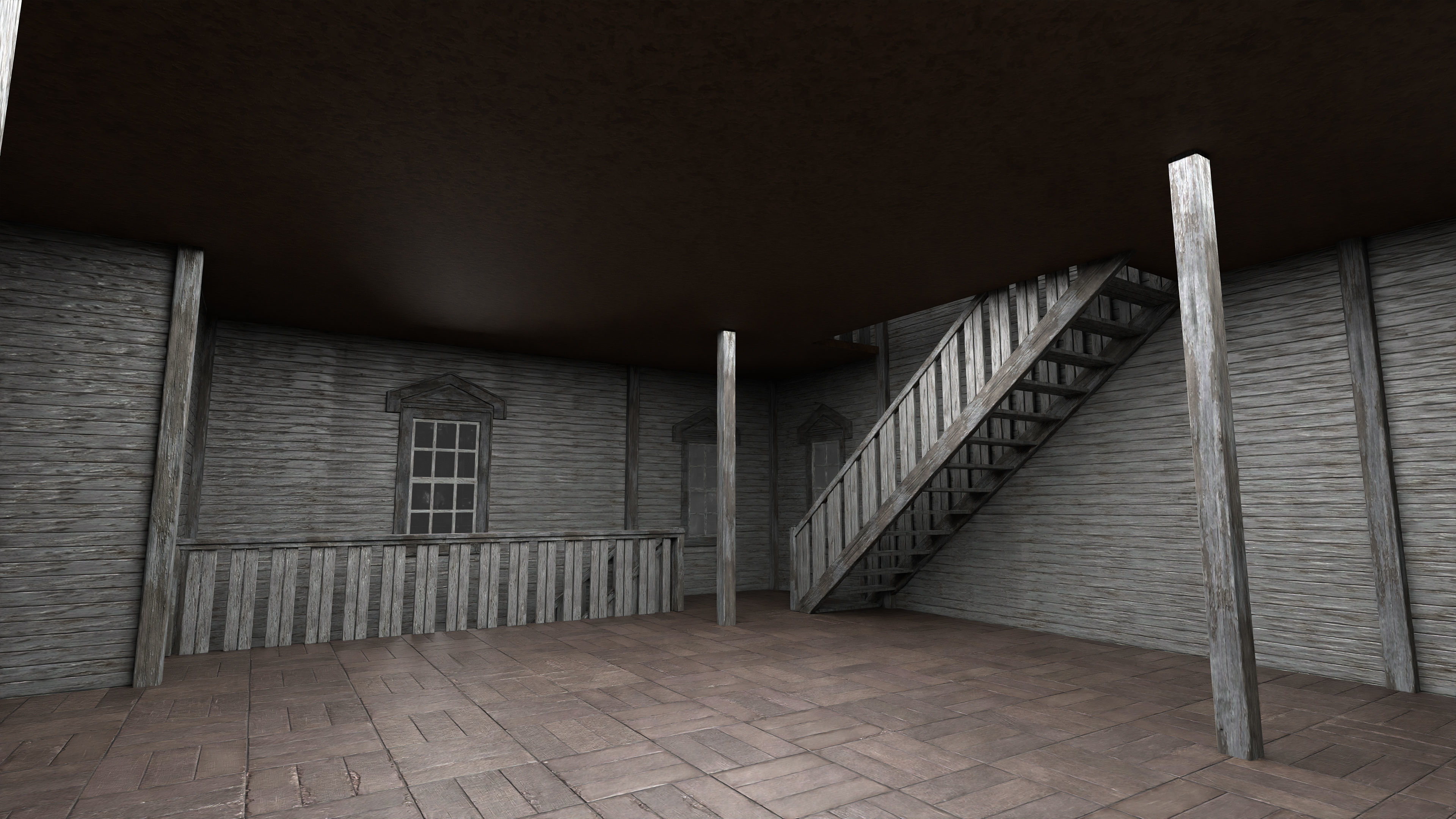 Old Abandoned House 2 3D model_10