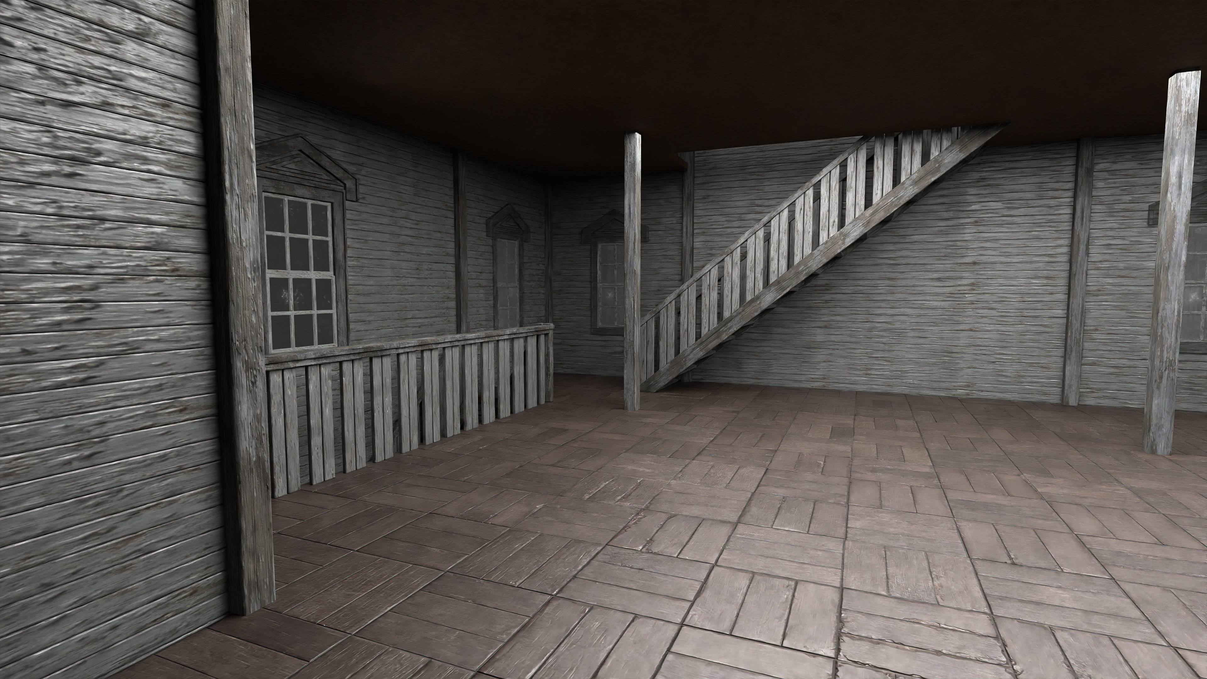 Old Abandoned House 2 3D model_11