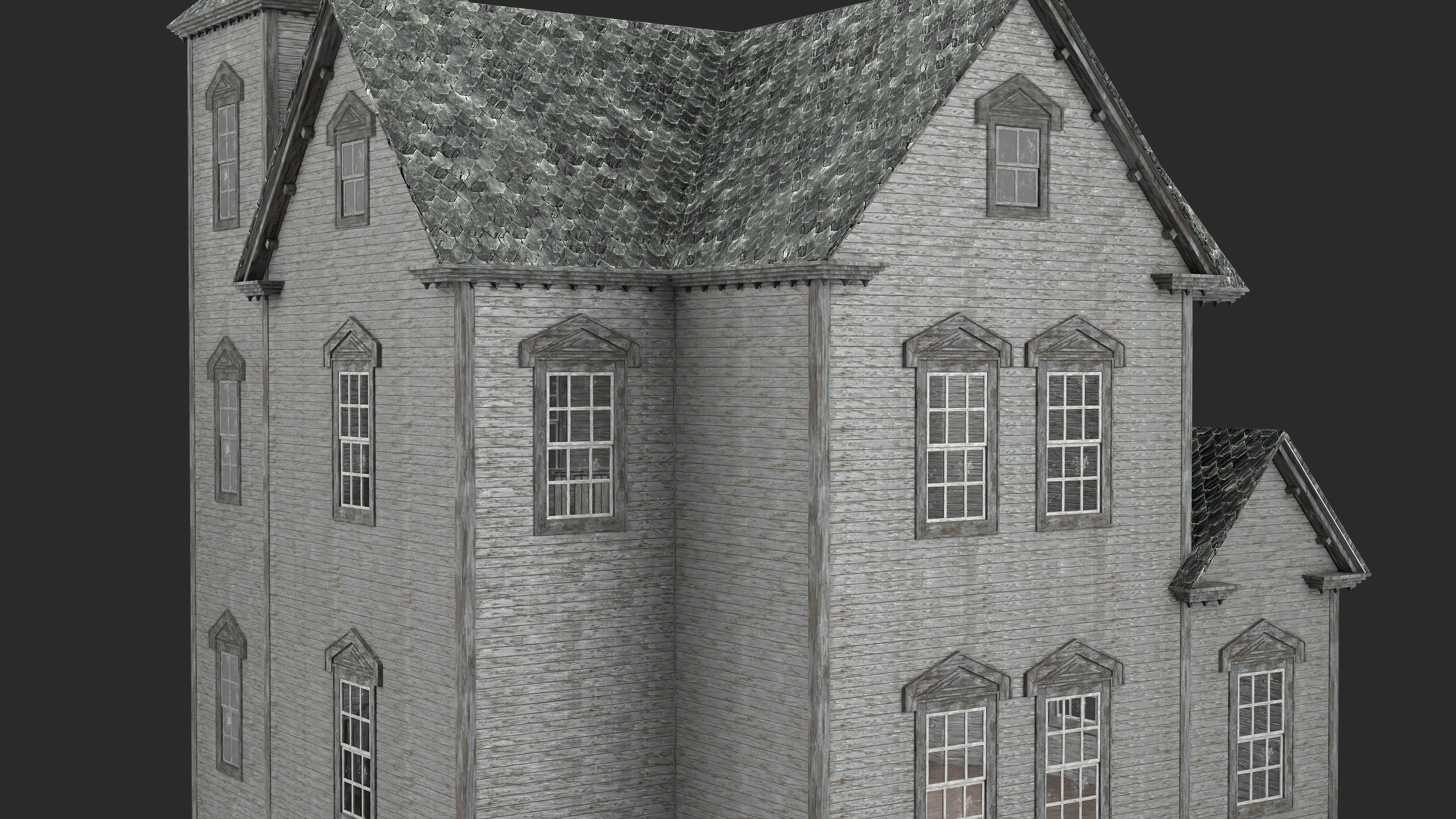 Old Abandoned House 2 3D model_6