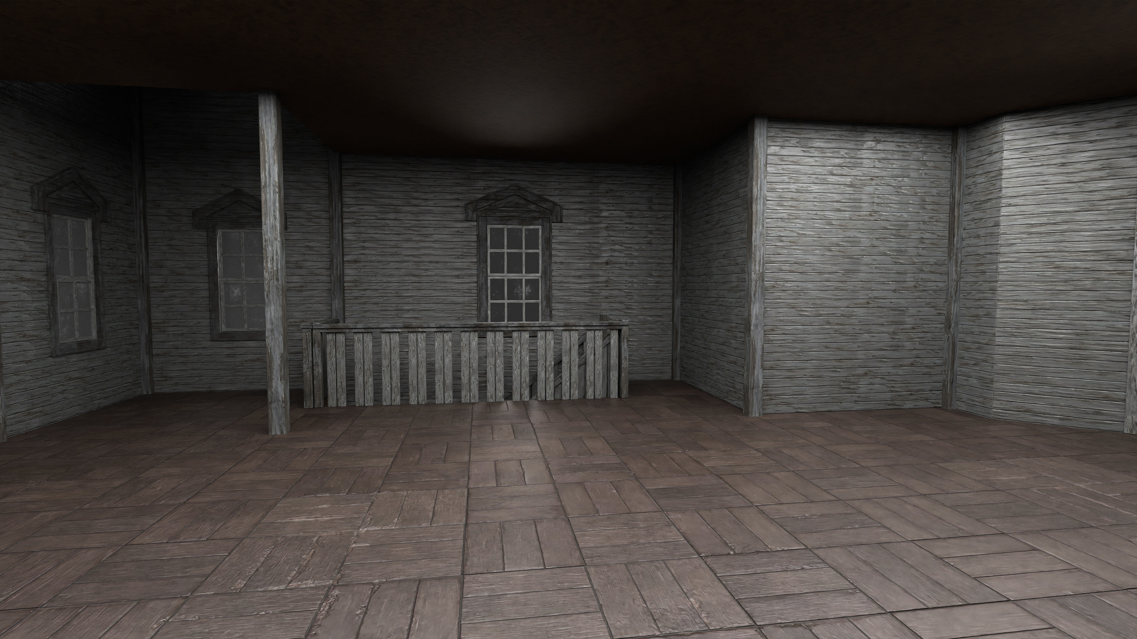 Old Abandoned House 2 3D model_9