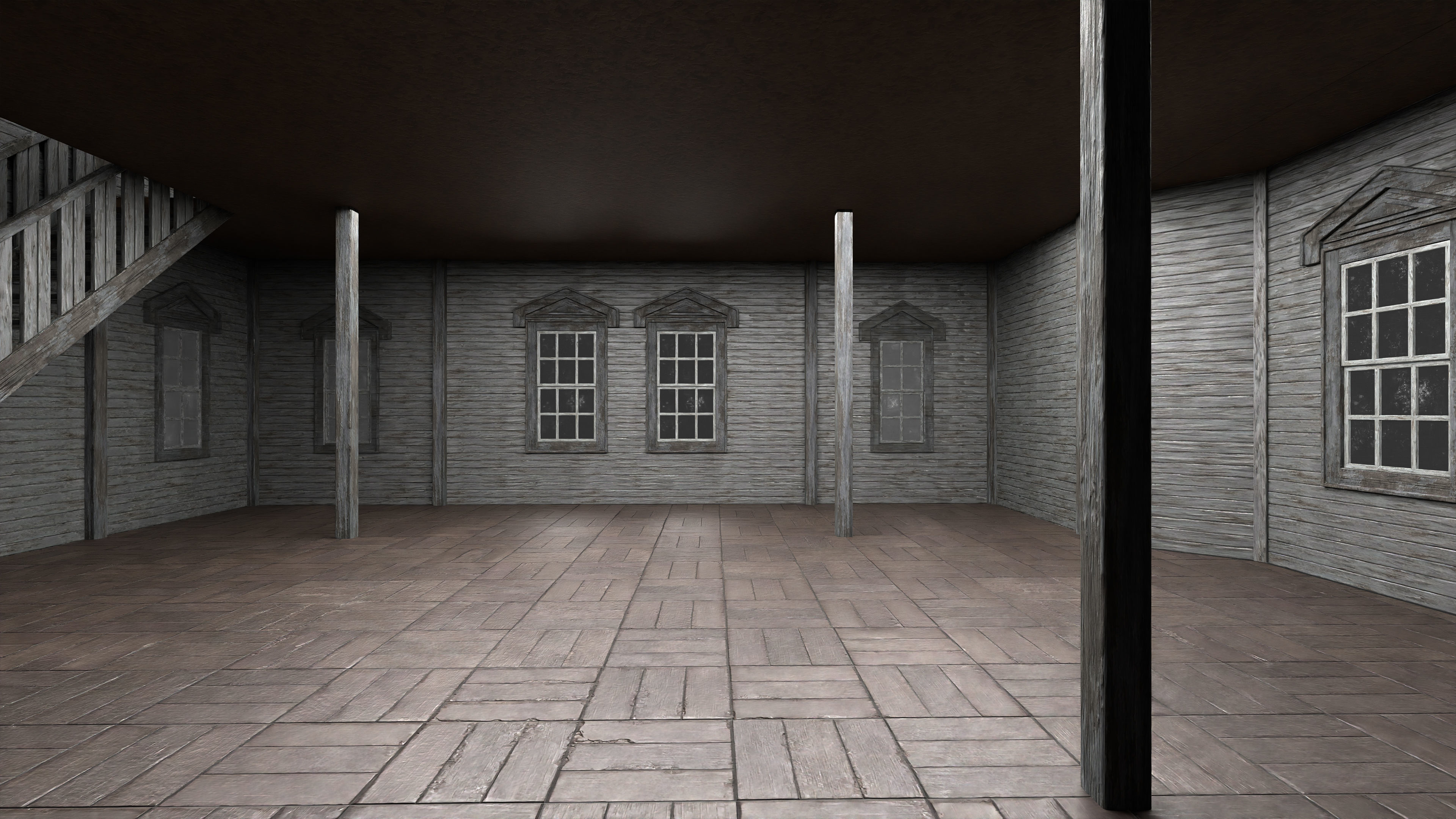 Old Abandoned House 2 3D model_12