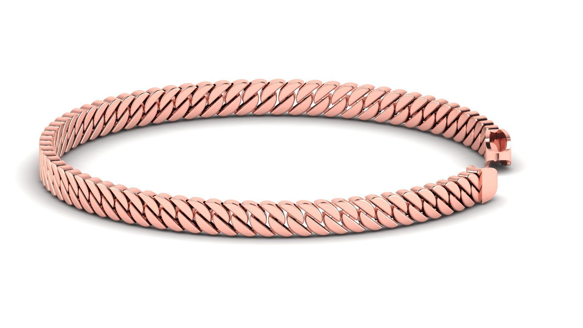 5MM SPIRAL 3D CUBAN BRACELET OR CHAIN OR NECKLACE 3D print model_2