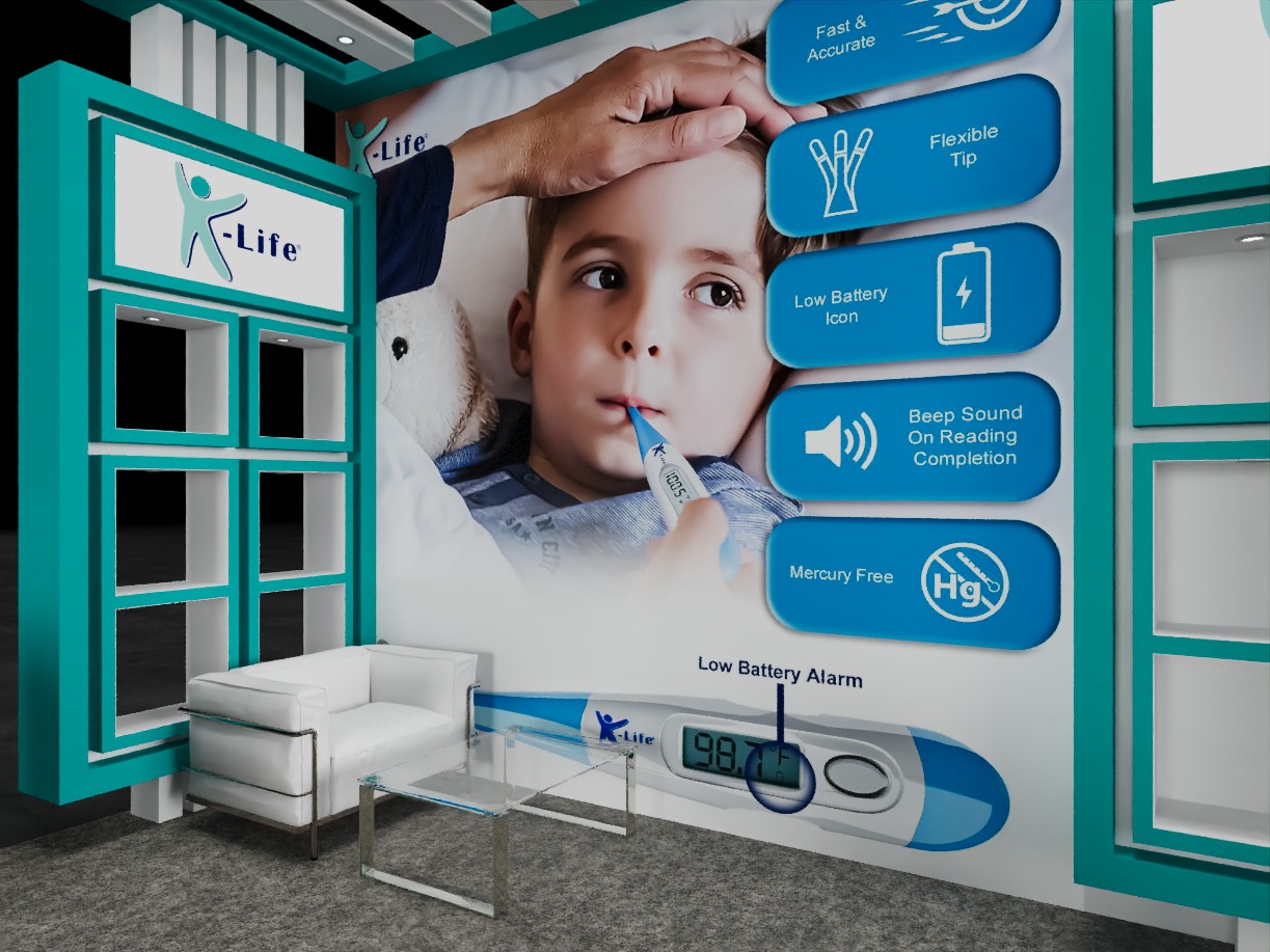 Exhibition Stand 5x4 3Sides D1V1 3D model_4