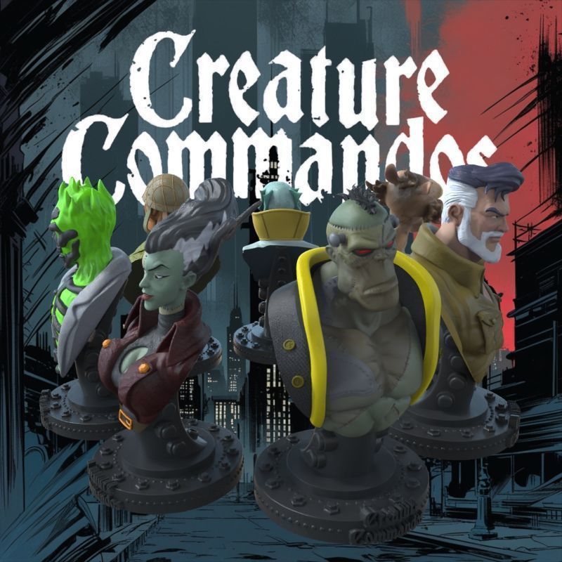 CREATURE COMMANDOS FULL SET 3D print model_29