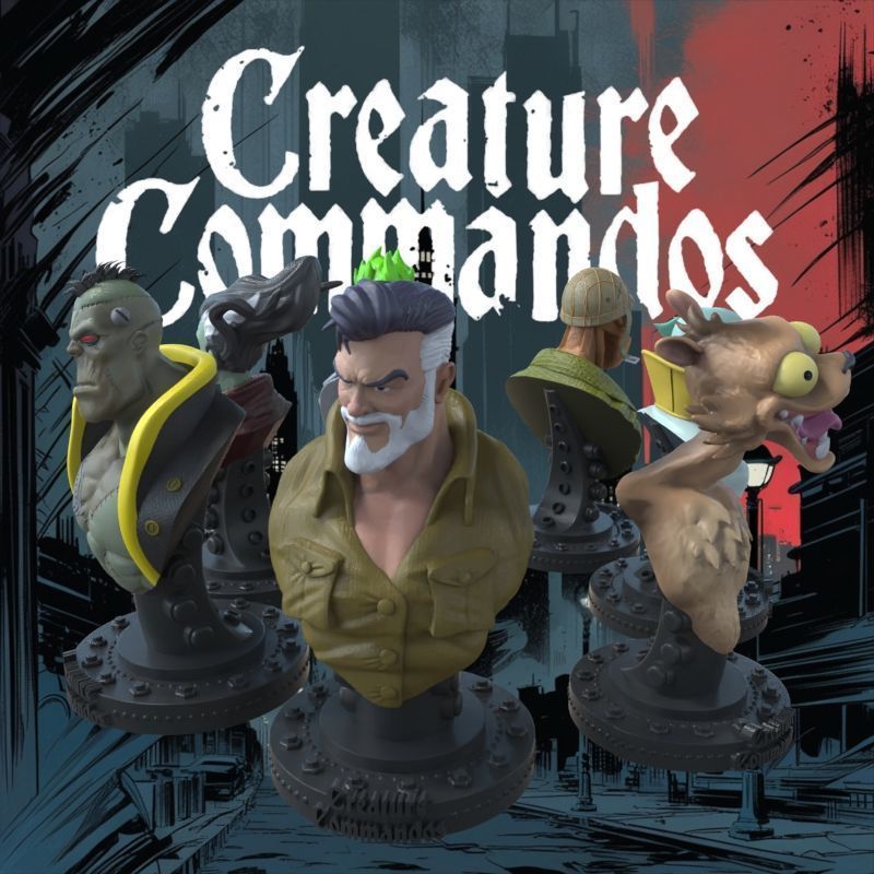 CREATURE COMMANDOS FULL SET 3D print model_48