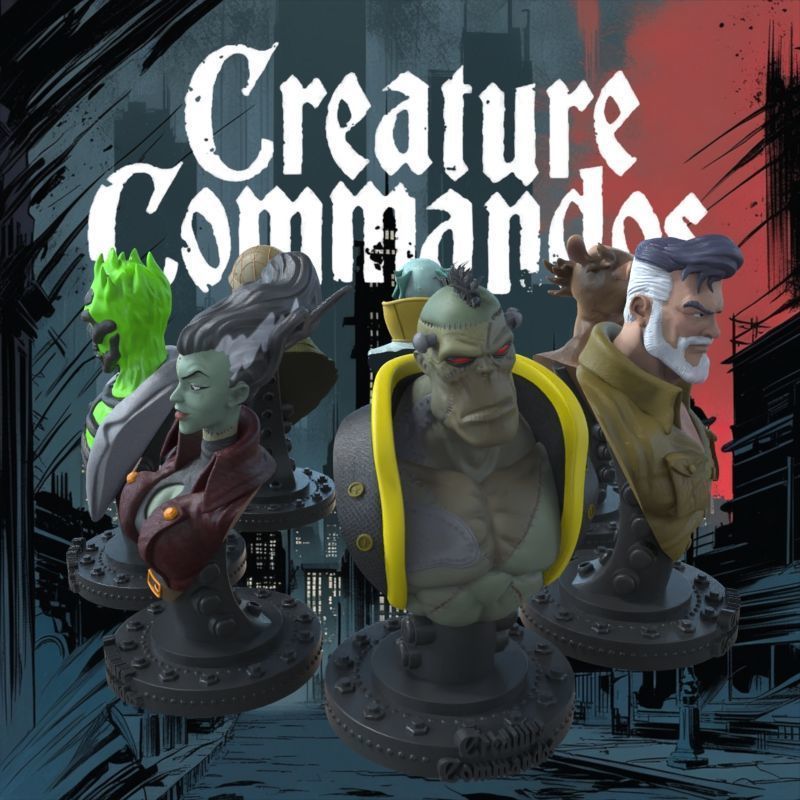 CREATURE COMMANDOS FULL SET 3D print model_30