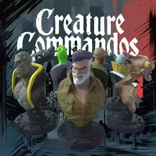 CREATURE COMMANDOS FULL SET 3D print model