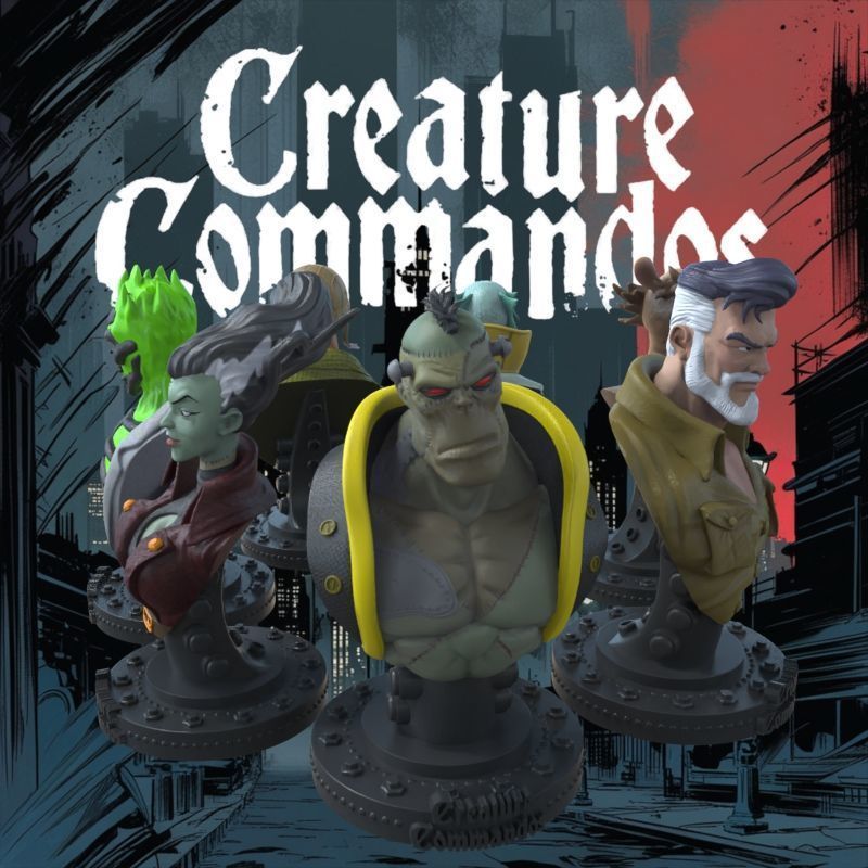 CREATURE COMMANDOS FULL SET 3D print model_32