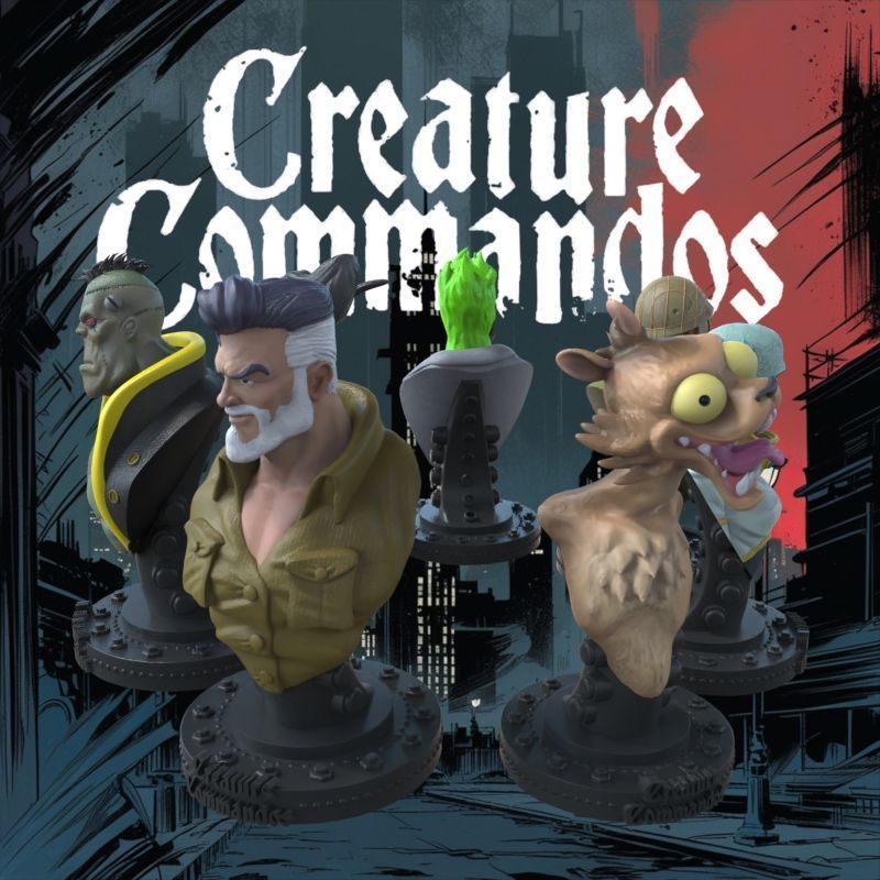 CREATURE COMMANDOS FULL SET 3D print model_31