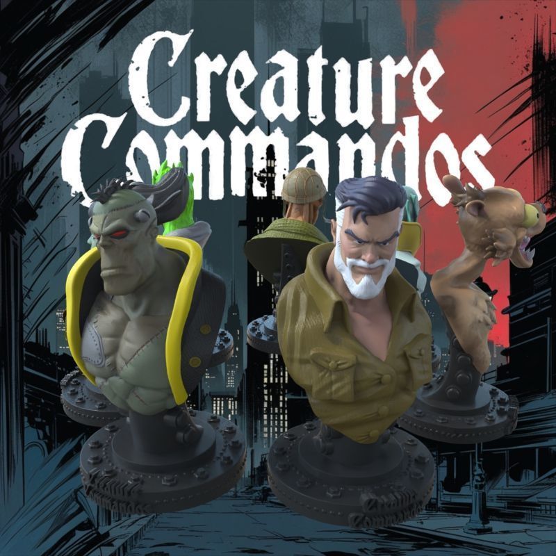 CREATURE COMMANDOS FULL SET 3D print model_36