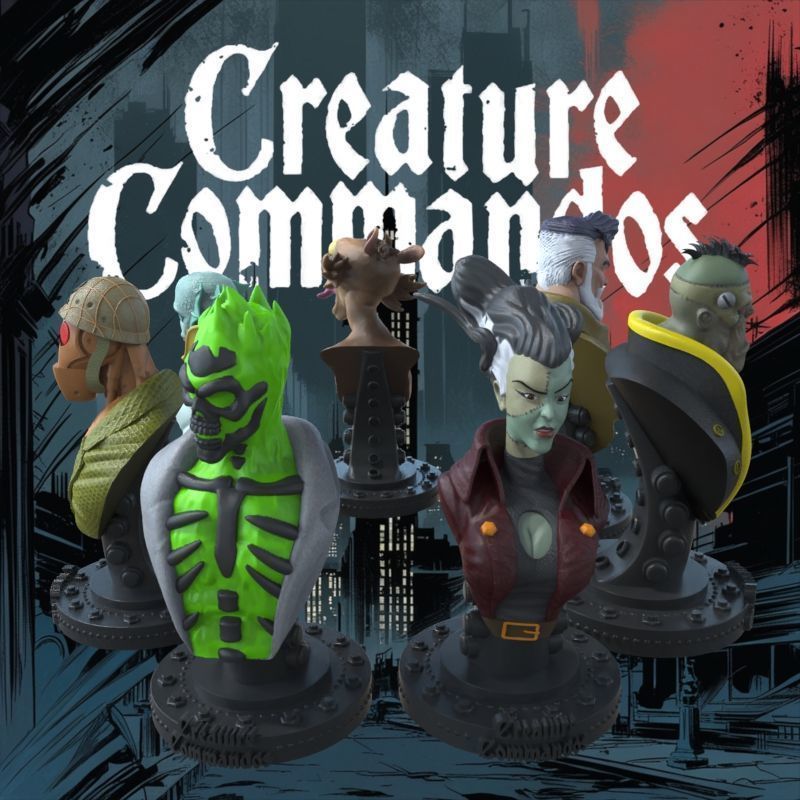 CREATURE COMMANDOS FULL SET 3D print model_22