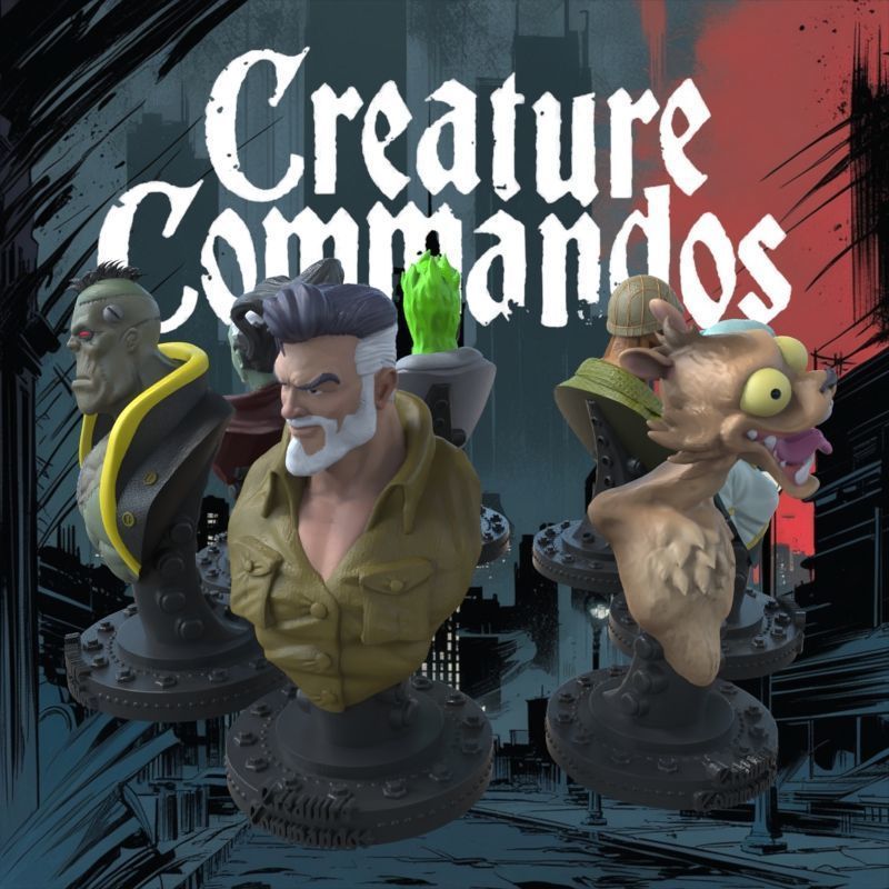 CREATURE COMMANDOS FULL SET 3D print model_19