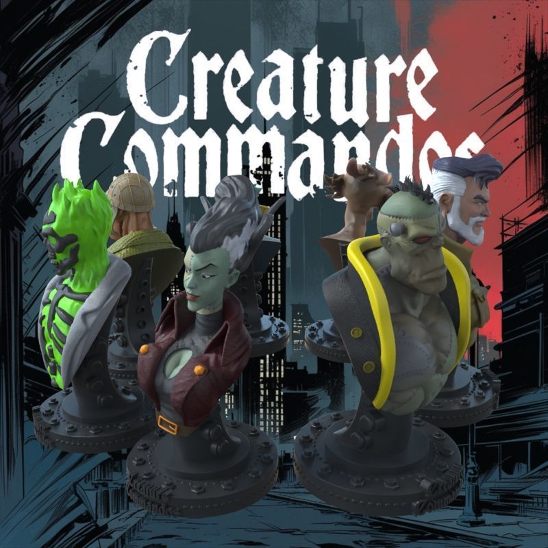 CREATURE COMMANDOS FULL SET 3D print model_27