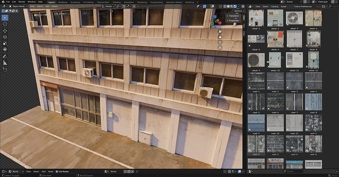 City Building Kit - 120 Realistic Assets for Blender Low-poly 3D model 4