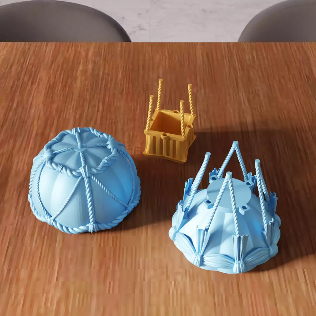 Vintage Hot Air Balloon - 358 3D print model_7