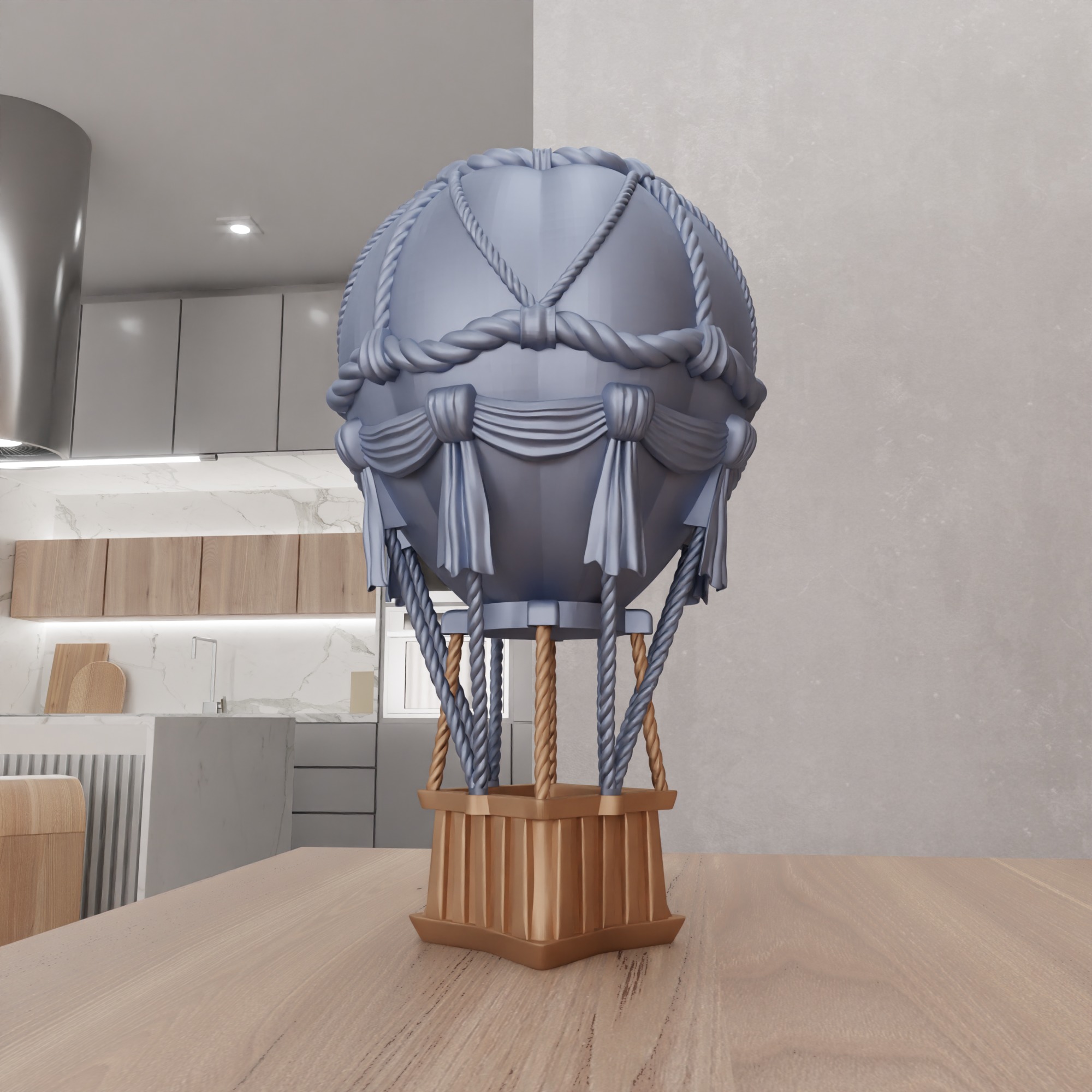 Vintage Hot Air Balloon - 358 3D print model_14